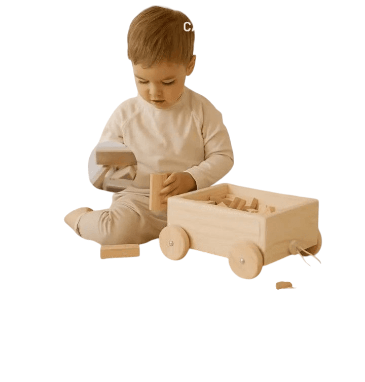 Carrito de arrastre con cuerda