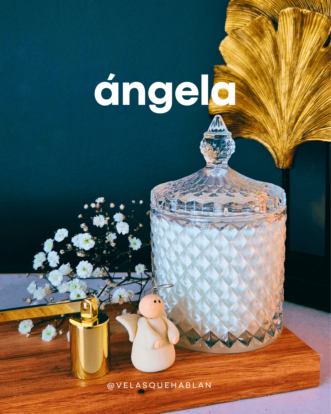 Vela de soja Modelo Ángela