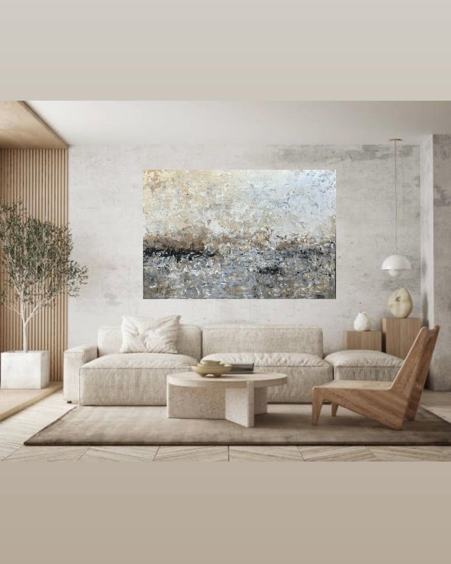 Acrílico y asfáltica sobre lienzo