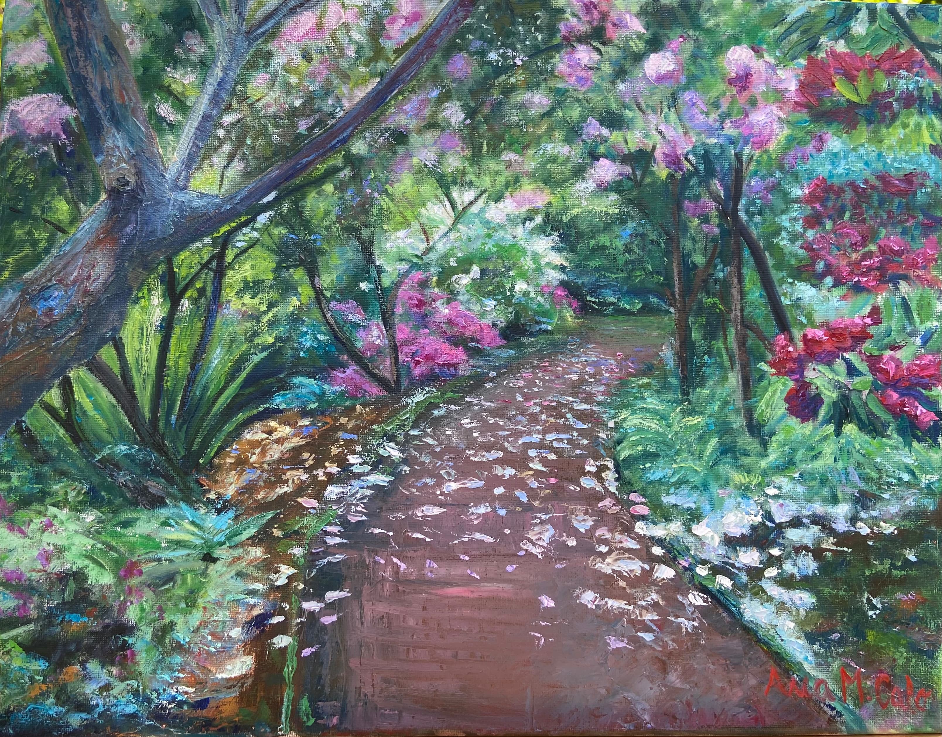 Entre árboles y flores