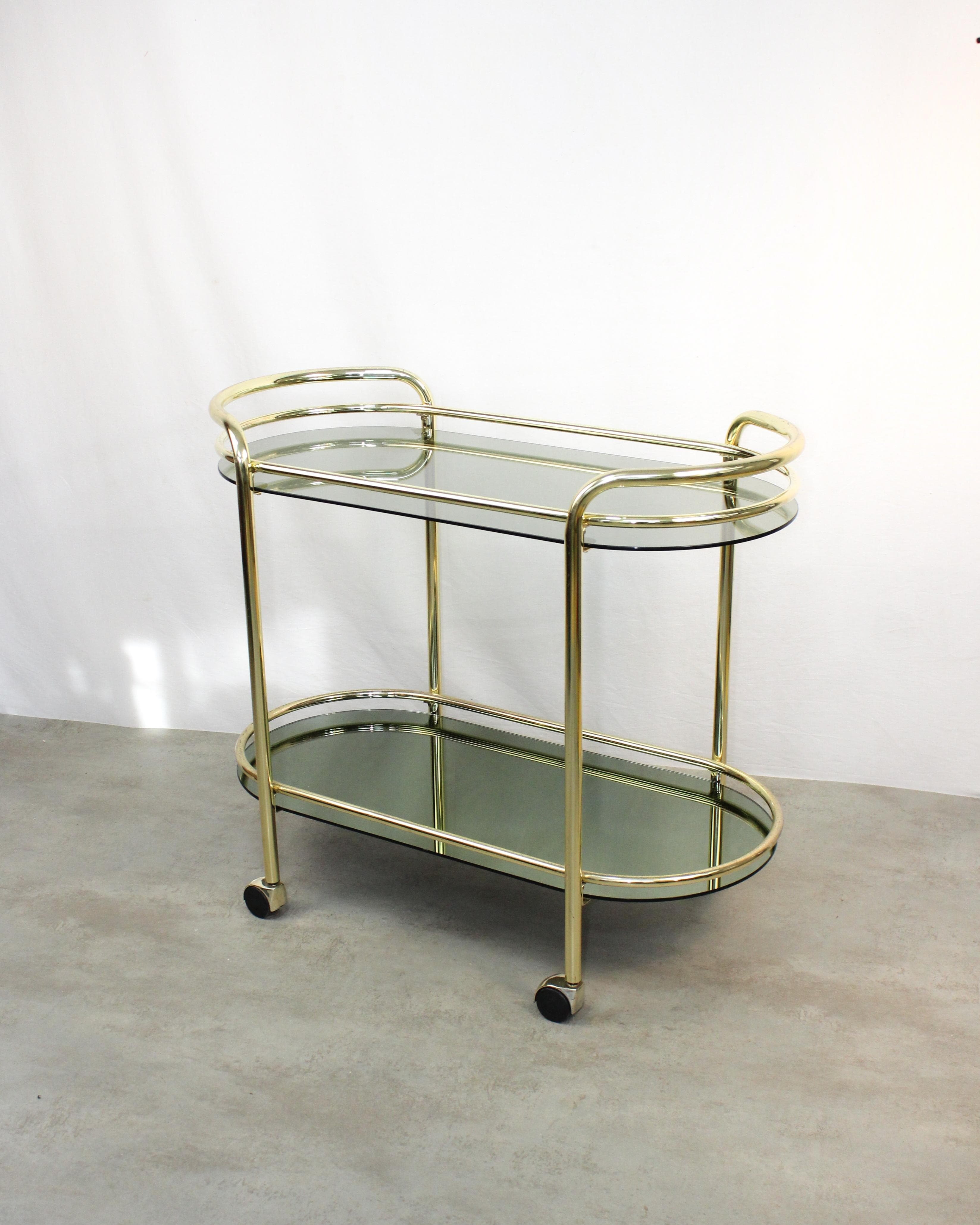 Carrito bar vintage dorado