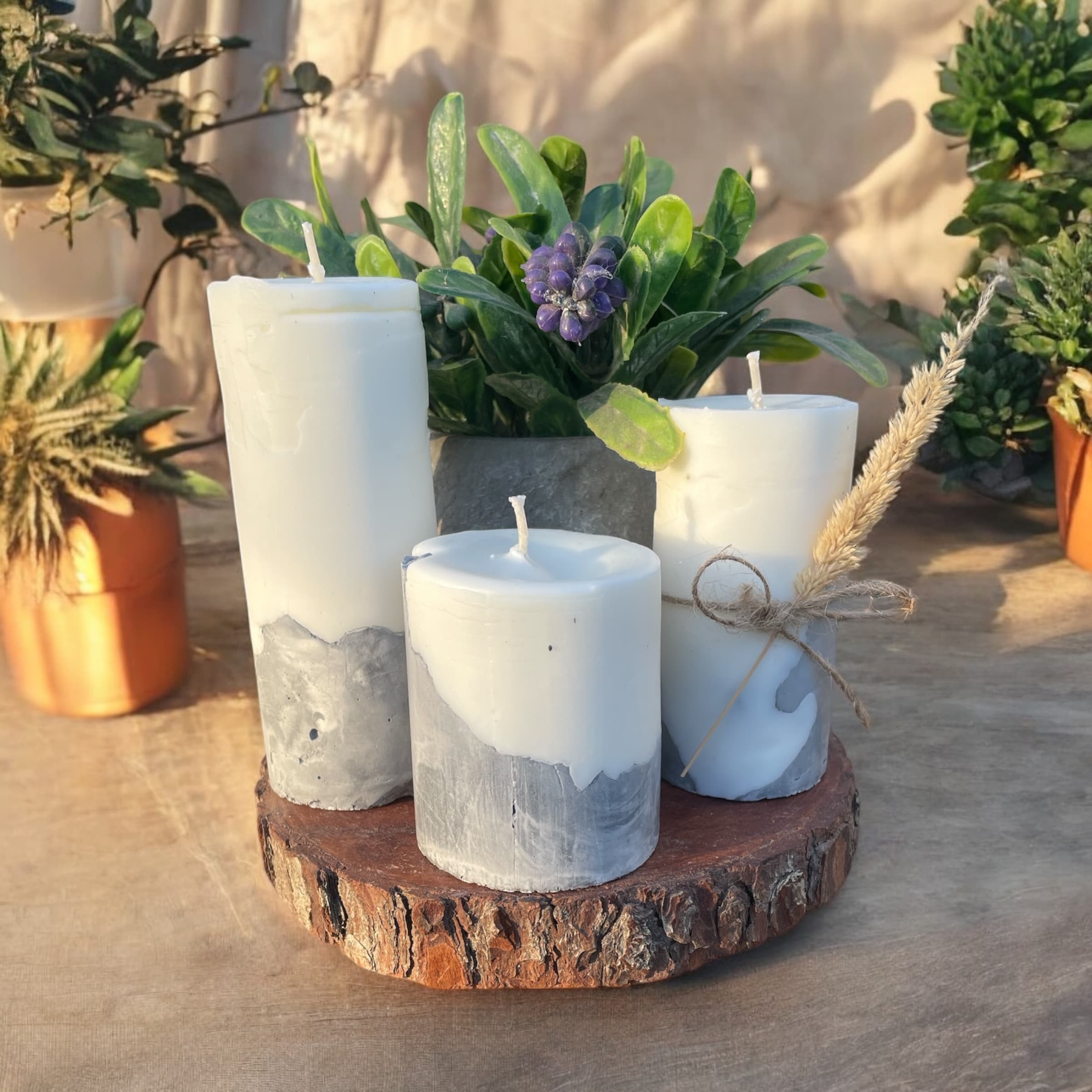 Velones con Base de Concreto