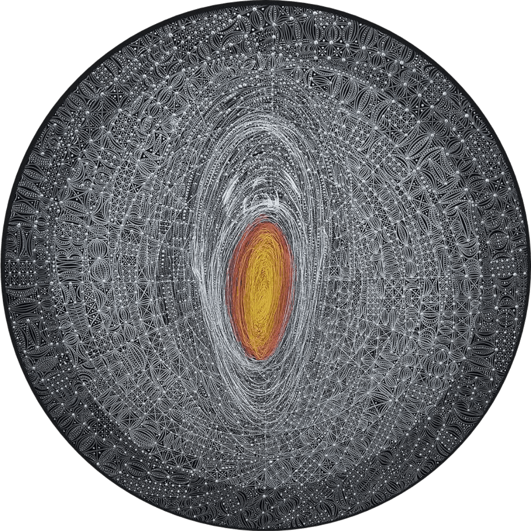 Obra original acrílico sobre MDF 60 cm