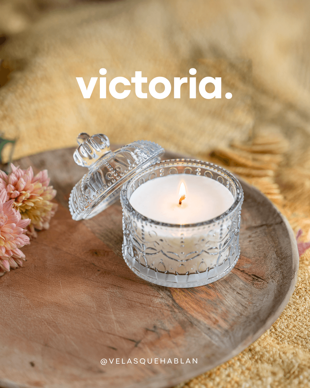 Vela de soja Modelo Victoria
