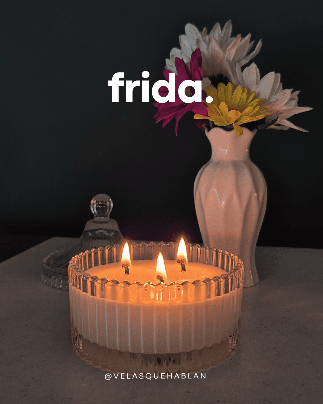 Vela de soja Modelo Frida