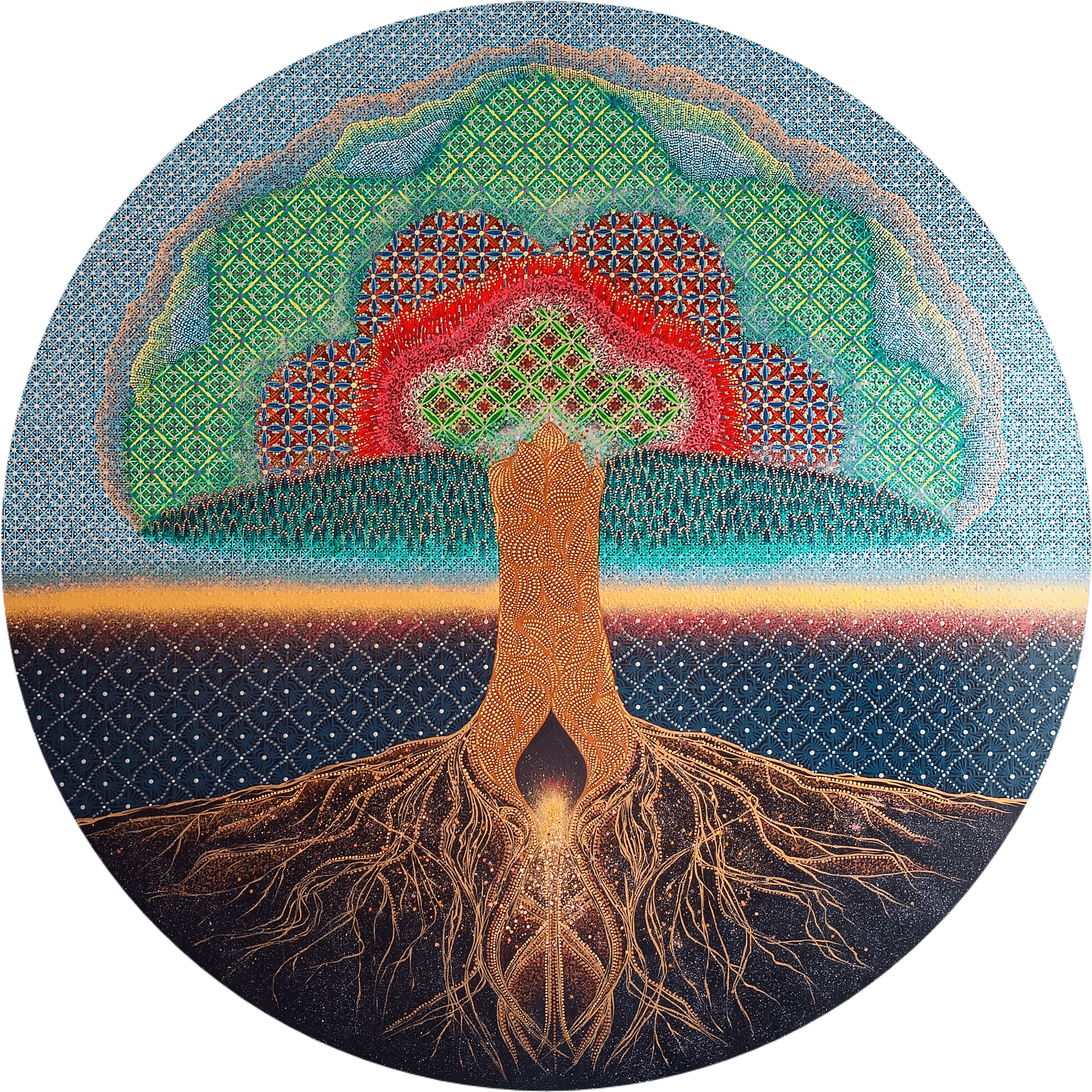 Obra original acrílico sobre MDF 100cm