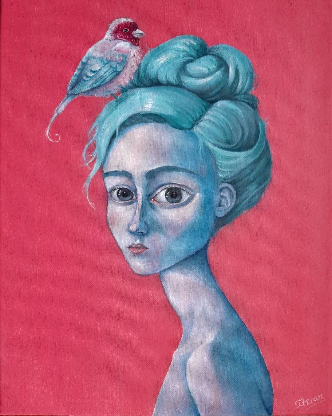 La chica y el pájaro