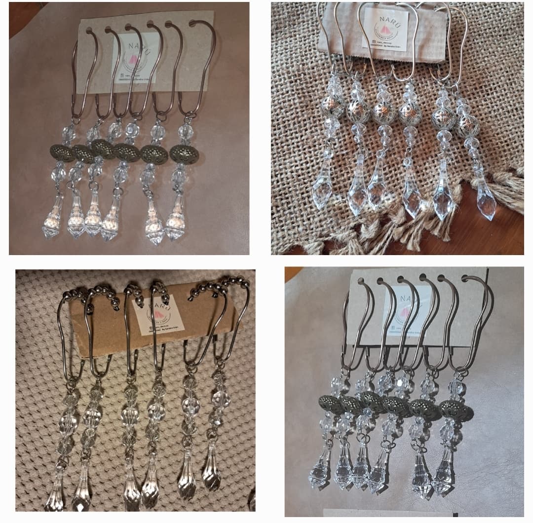 Ganchos de Cortina con Estilo pack x12