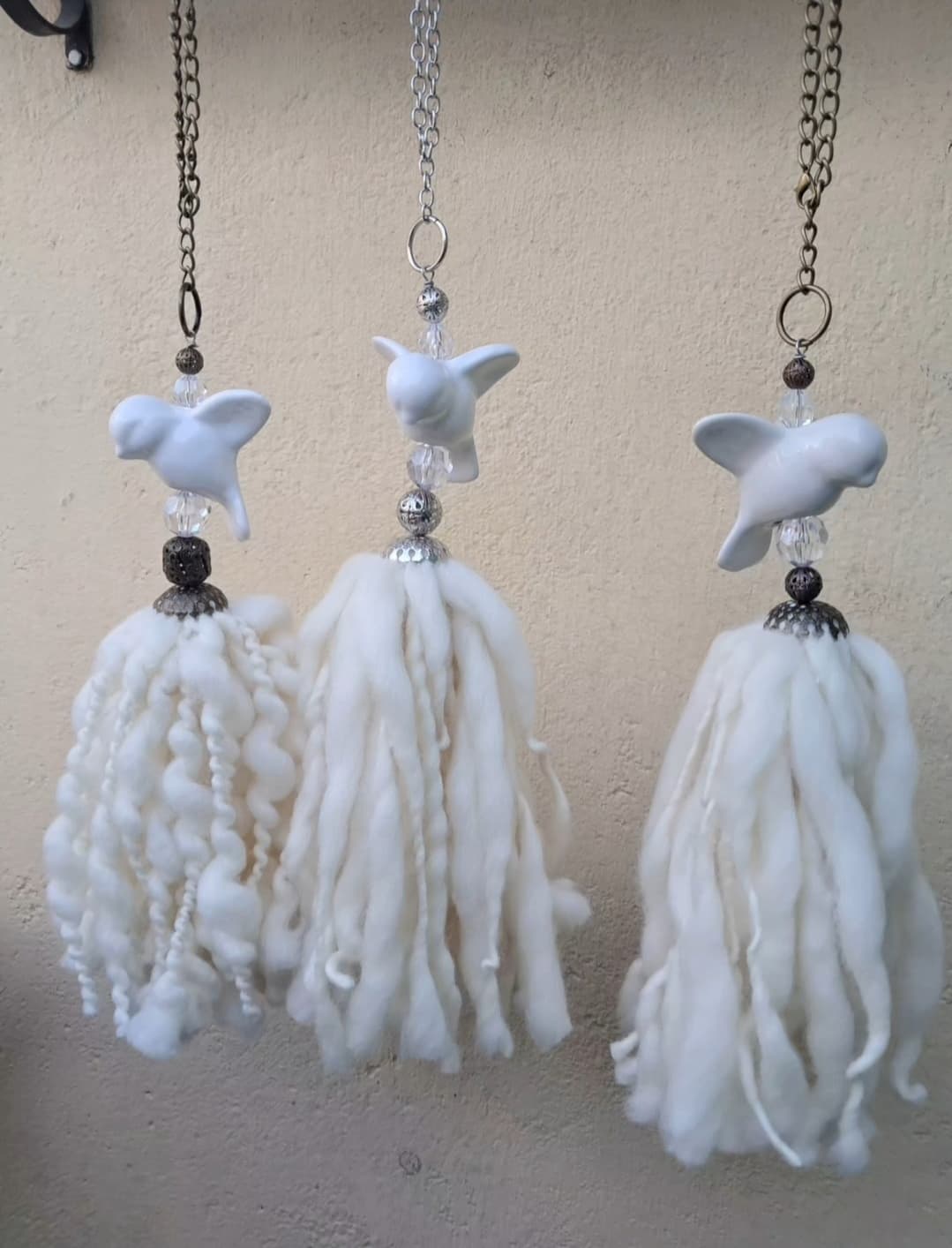 Borlas Pajarito set de 2