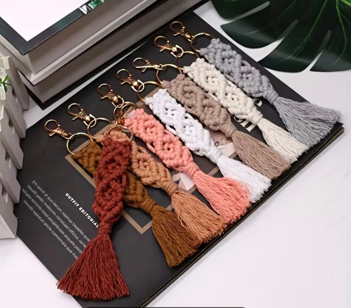 Llaveros de macramé