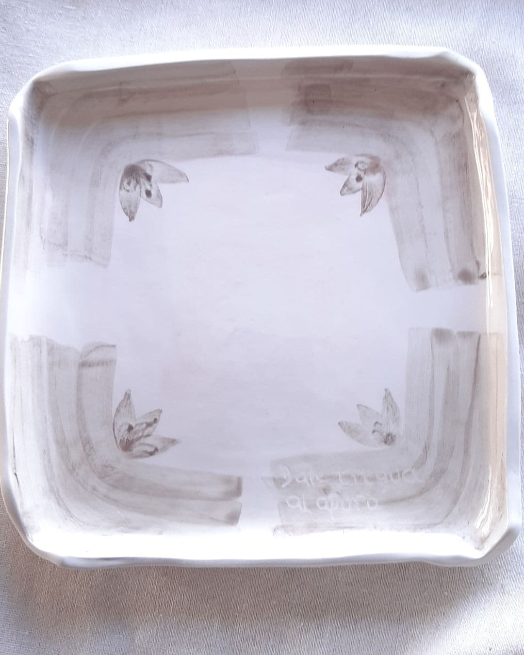 Plato acuarela - Dale tregua al apuro