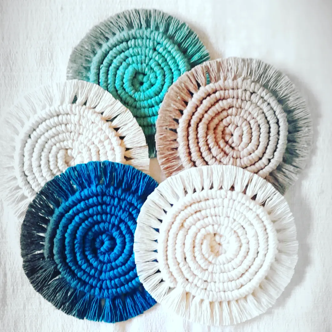 Posavasos-Individuales Macramé