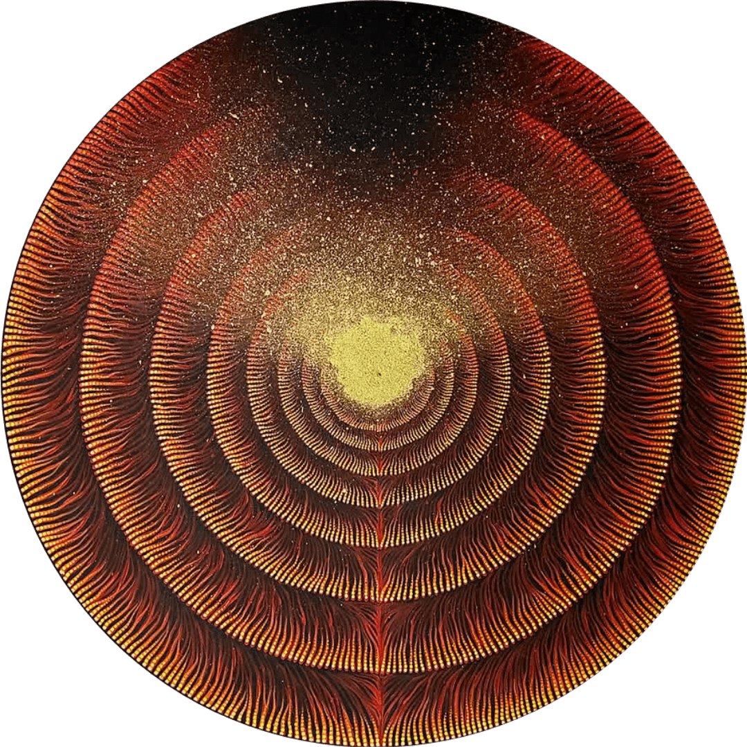 Obra original acrílico sobre MDF 60 cm