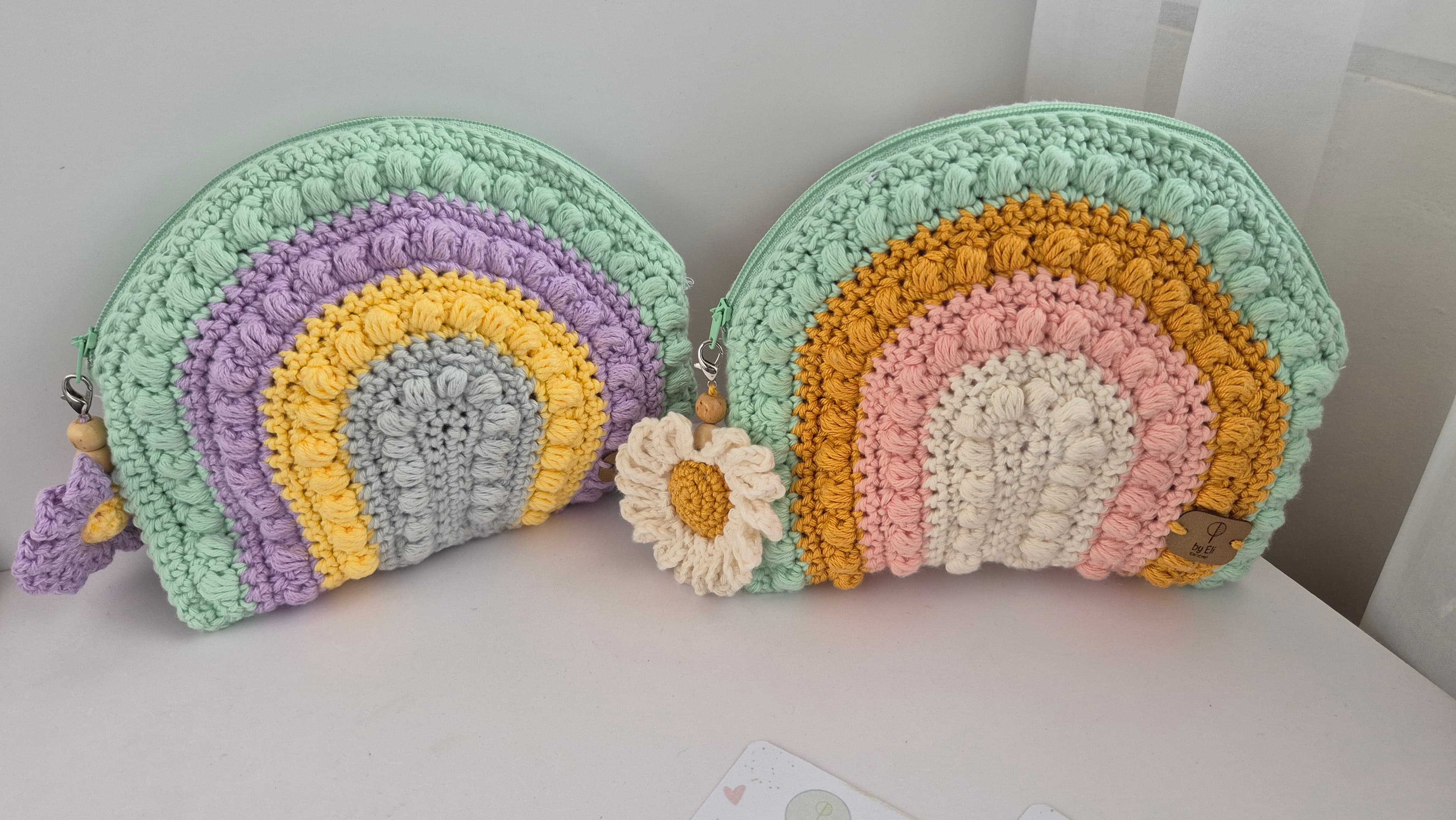 Neceser Arcoiris a crochet