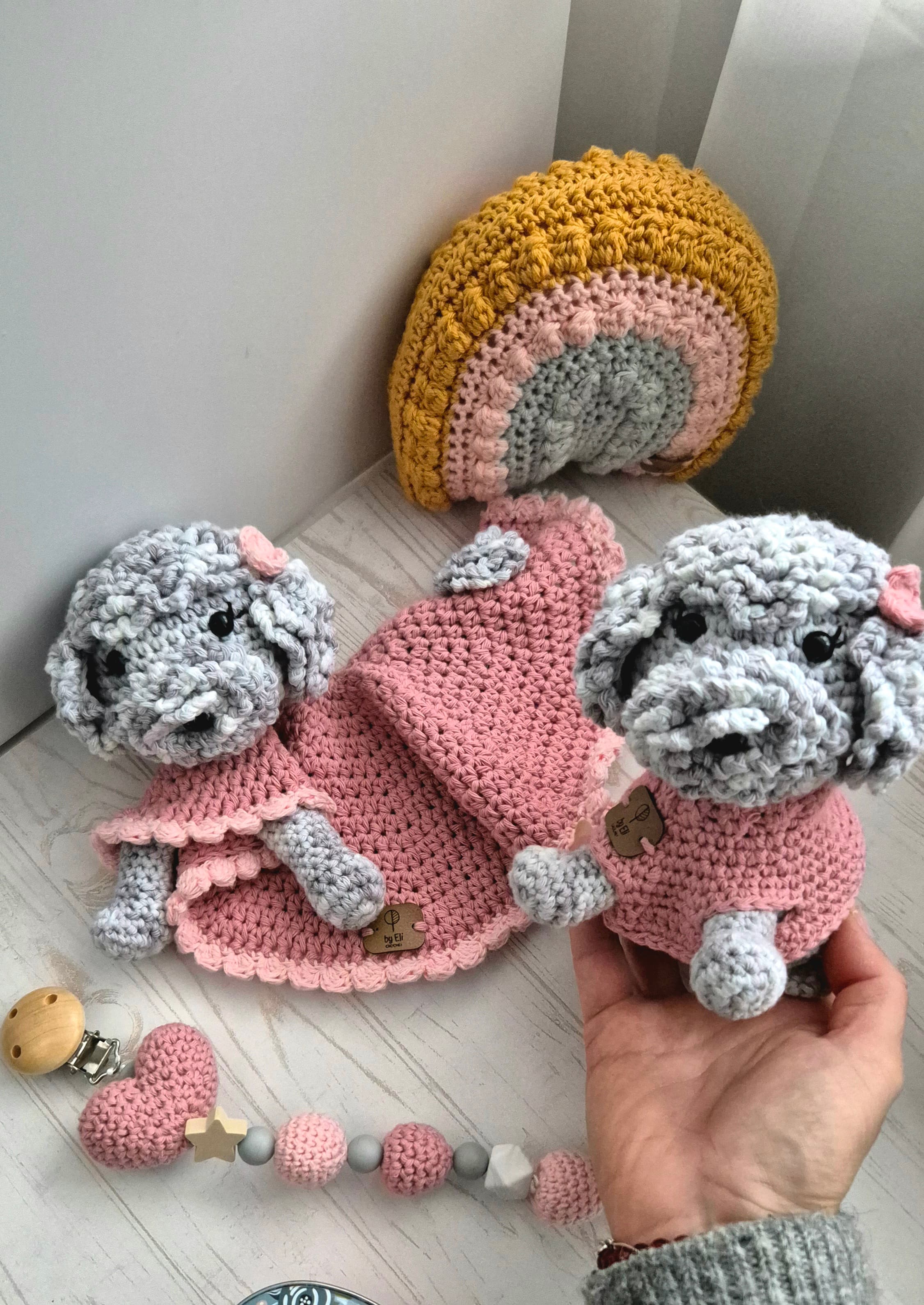 Set Bienvenida bebé perritos.