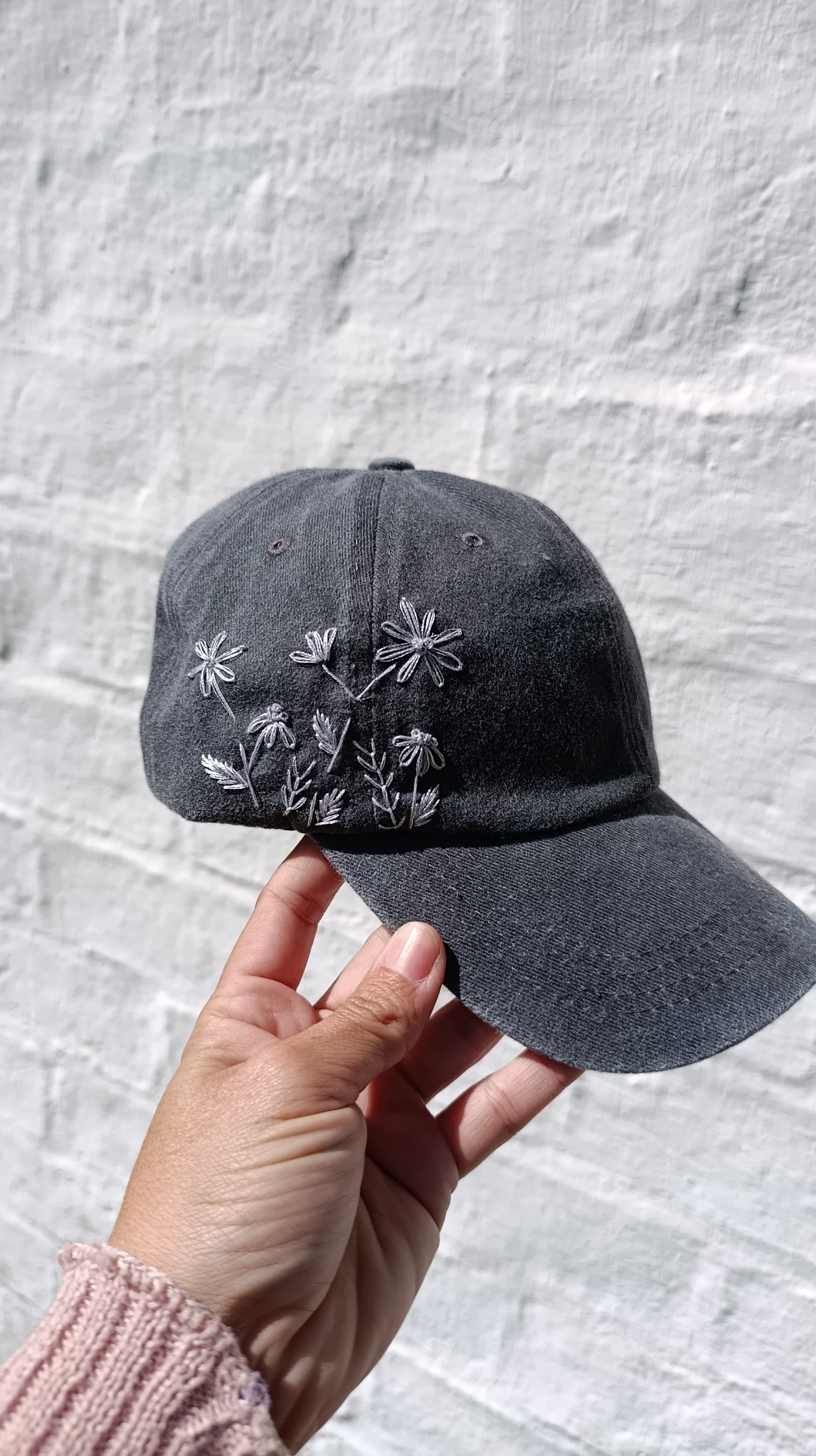 Gorras bordadas a mano de adulto