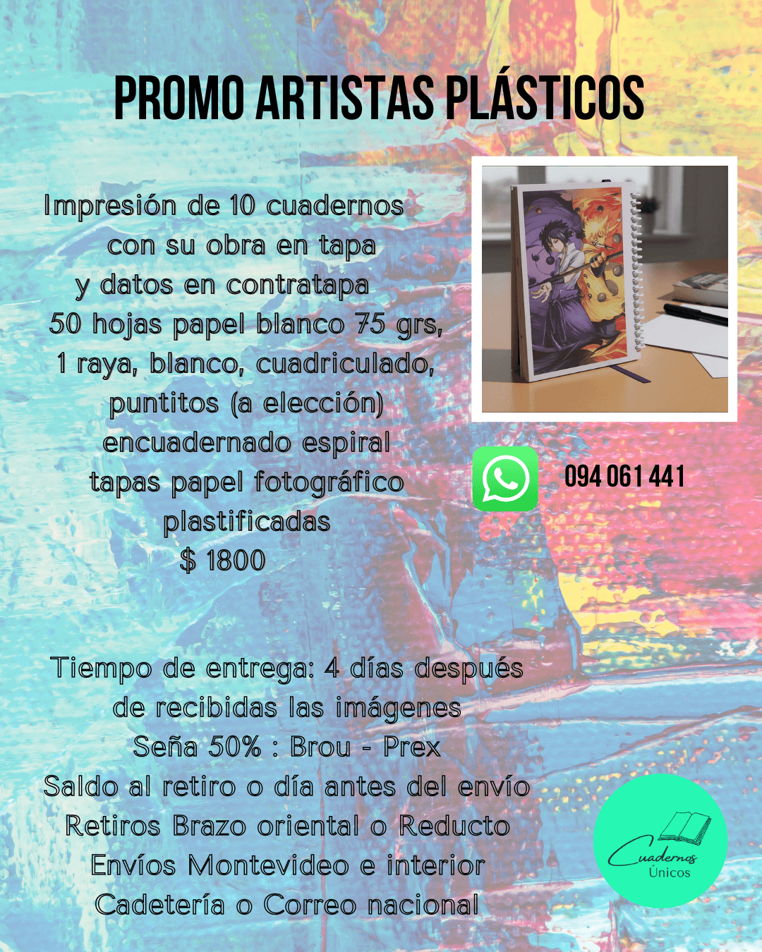 Promo Artistas 10 cuadernos
