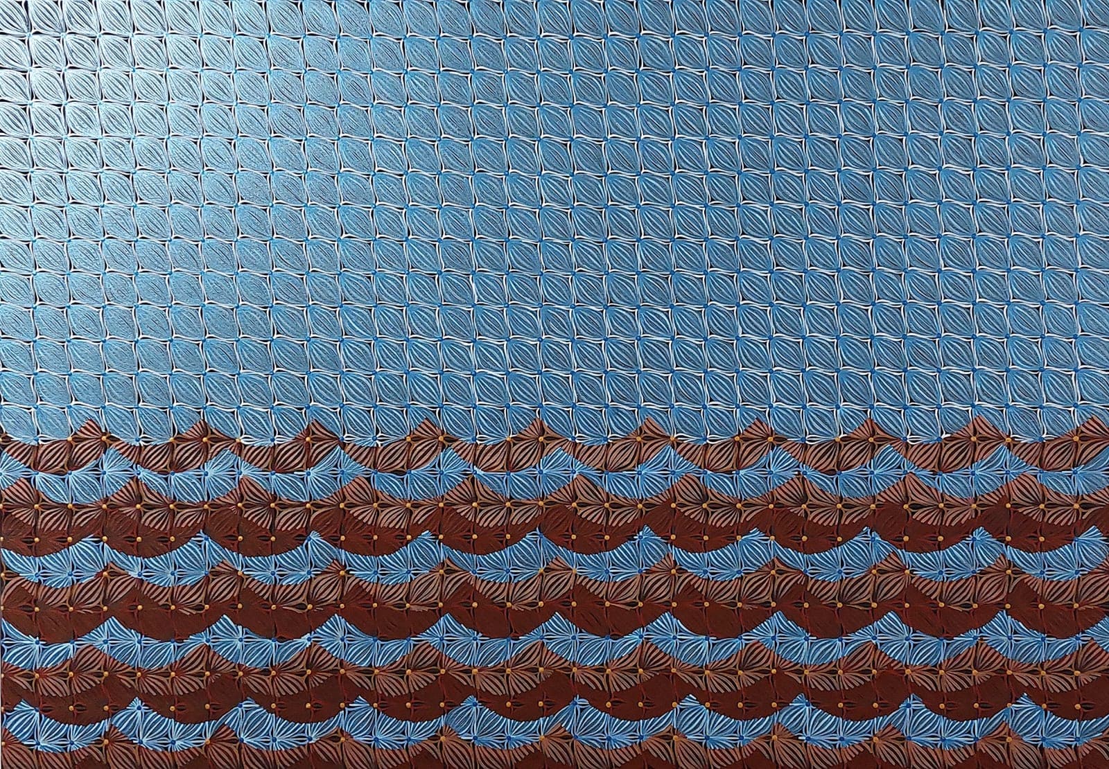 Obra original acrílico sobre lienzo 100x70 cm enmarcada