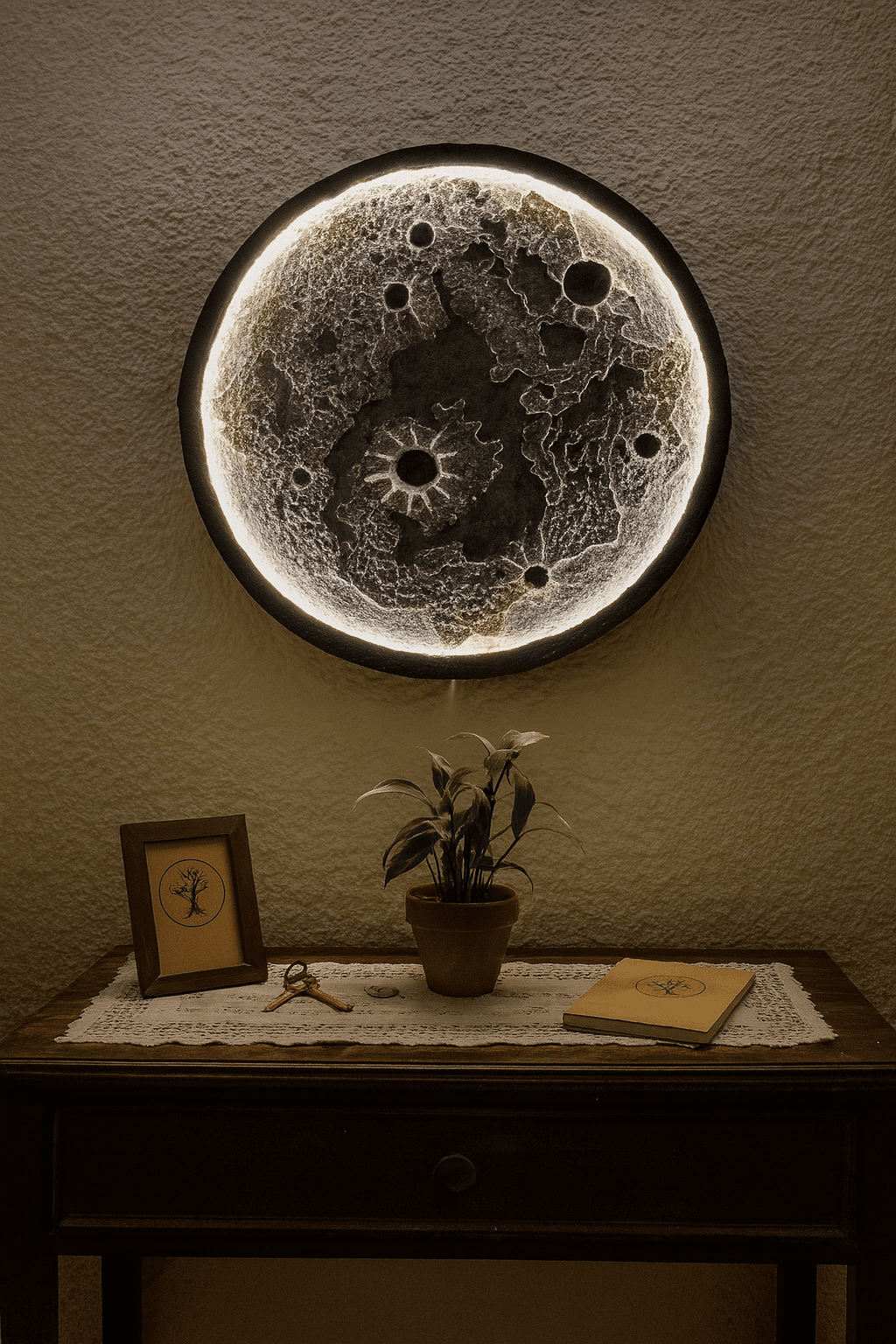 Lámpara Decorativa Luna LED de 60 cm