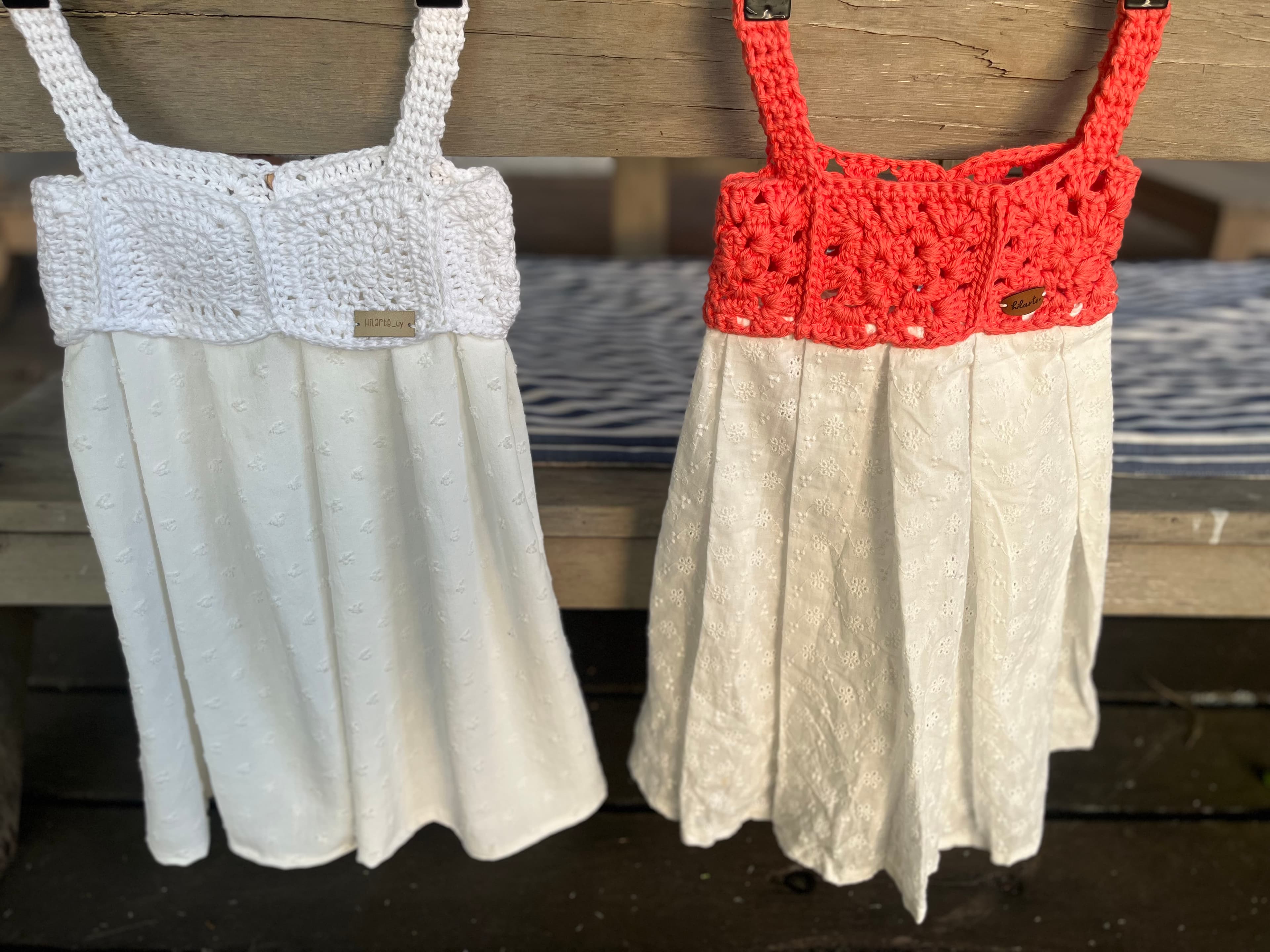 Vestidos Únicos en Crochet y Tela