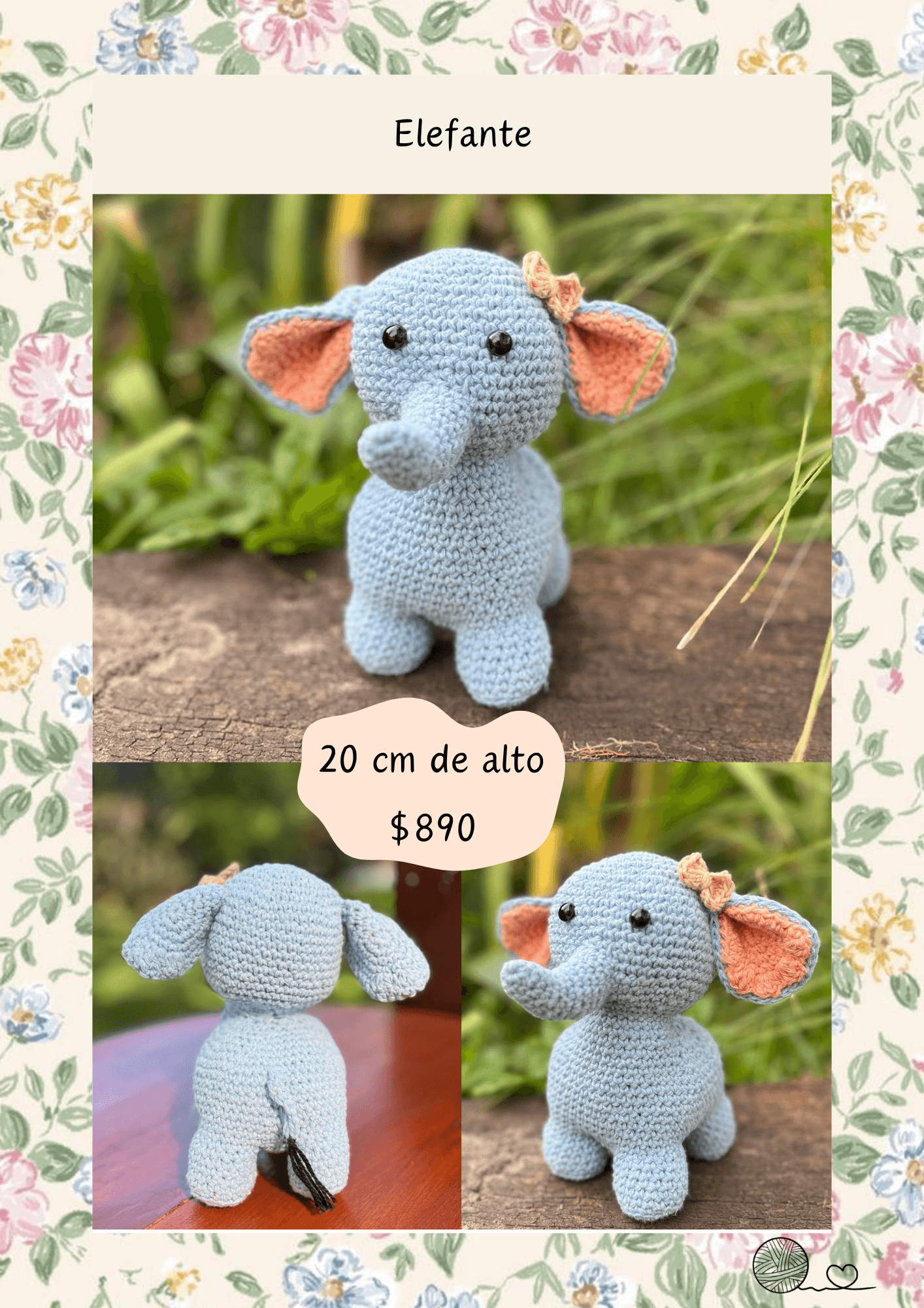 Elefante crochet