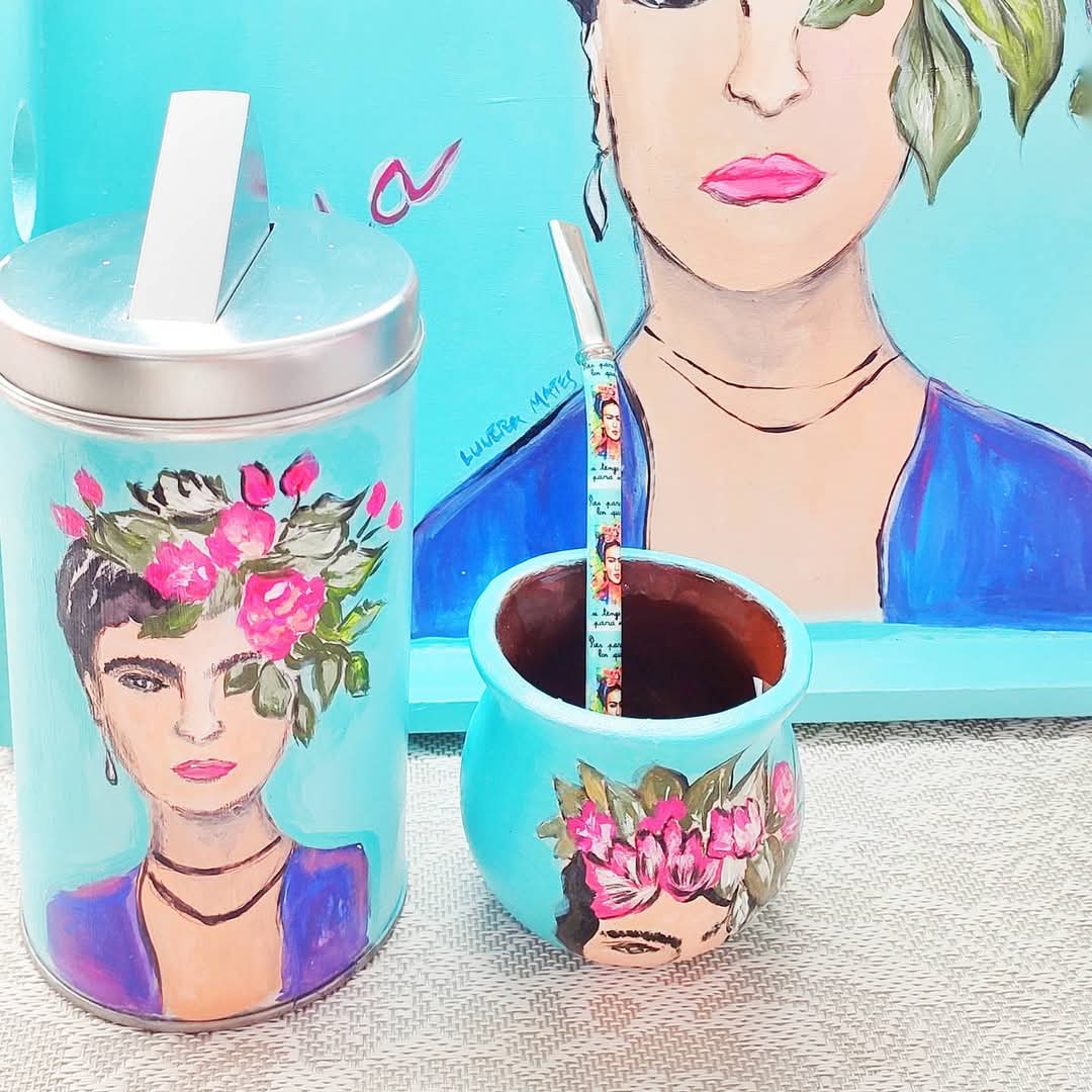 Kit Matero Completo: Bandeja, Mate y Yerbera