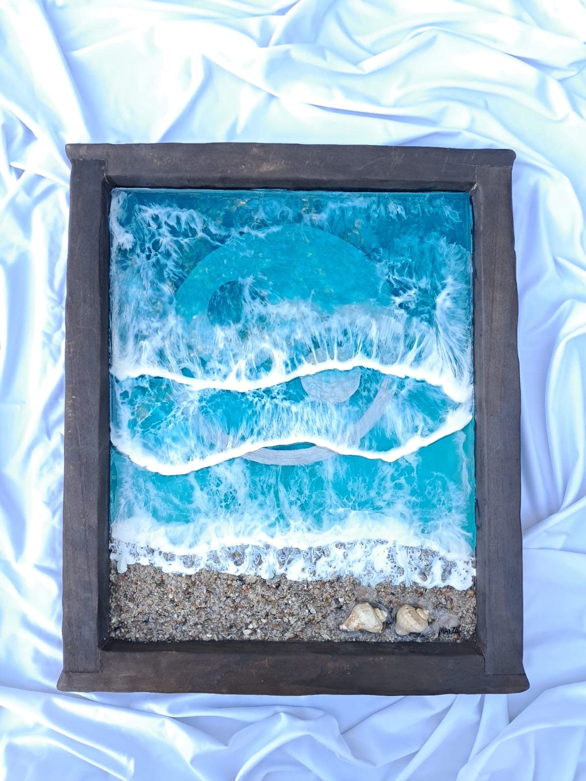 Cuadro "Ying Yang entre olas"