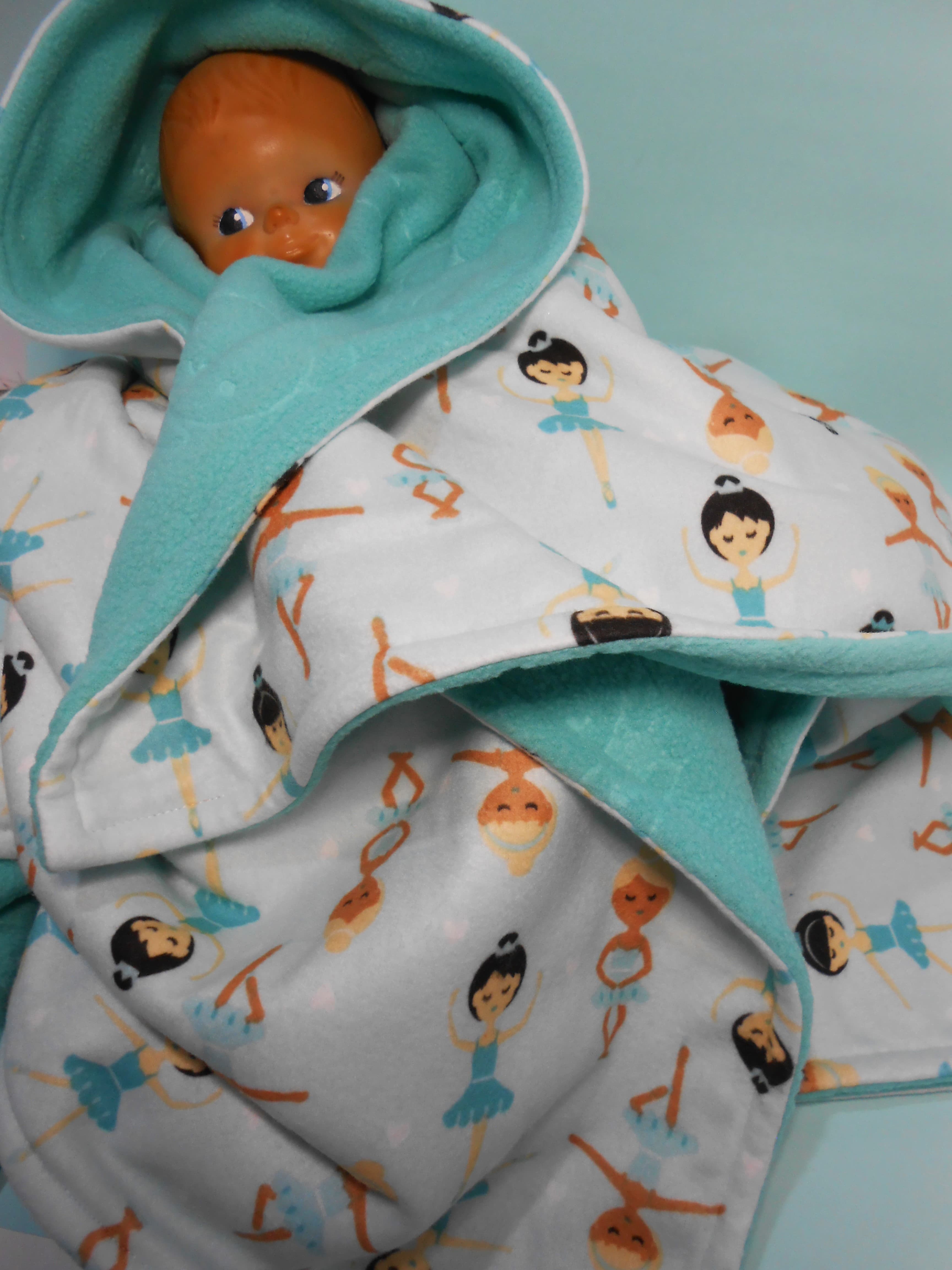 Manta / Frazada / Rebozo para bebé – Estampado de bailarinas