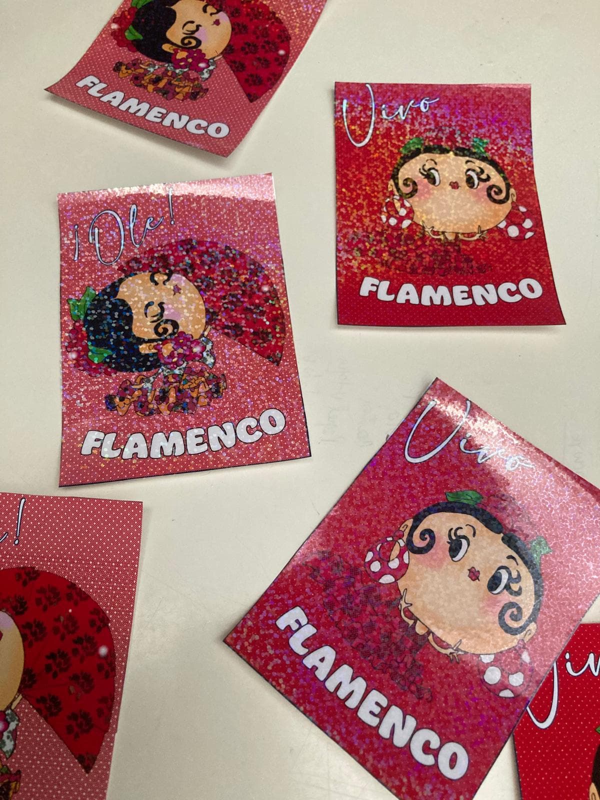 Stickers Flamencas con glitter