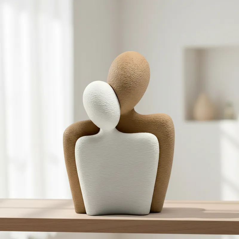 Estatuilla decorativa - Pareja - abstracta
