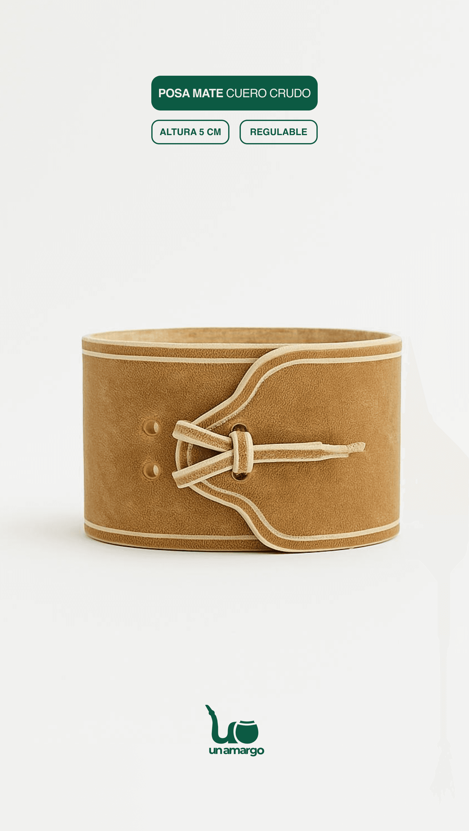 Posamate cuero crudo